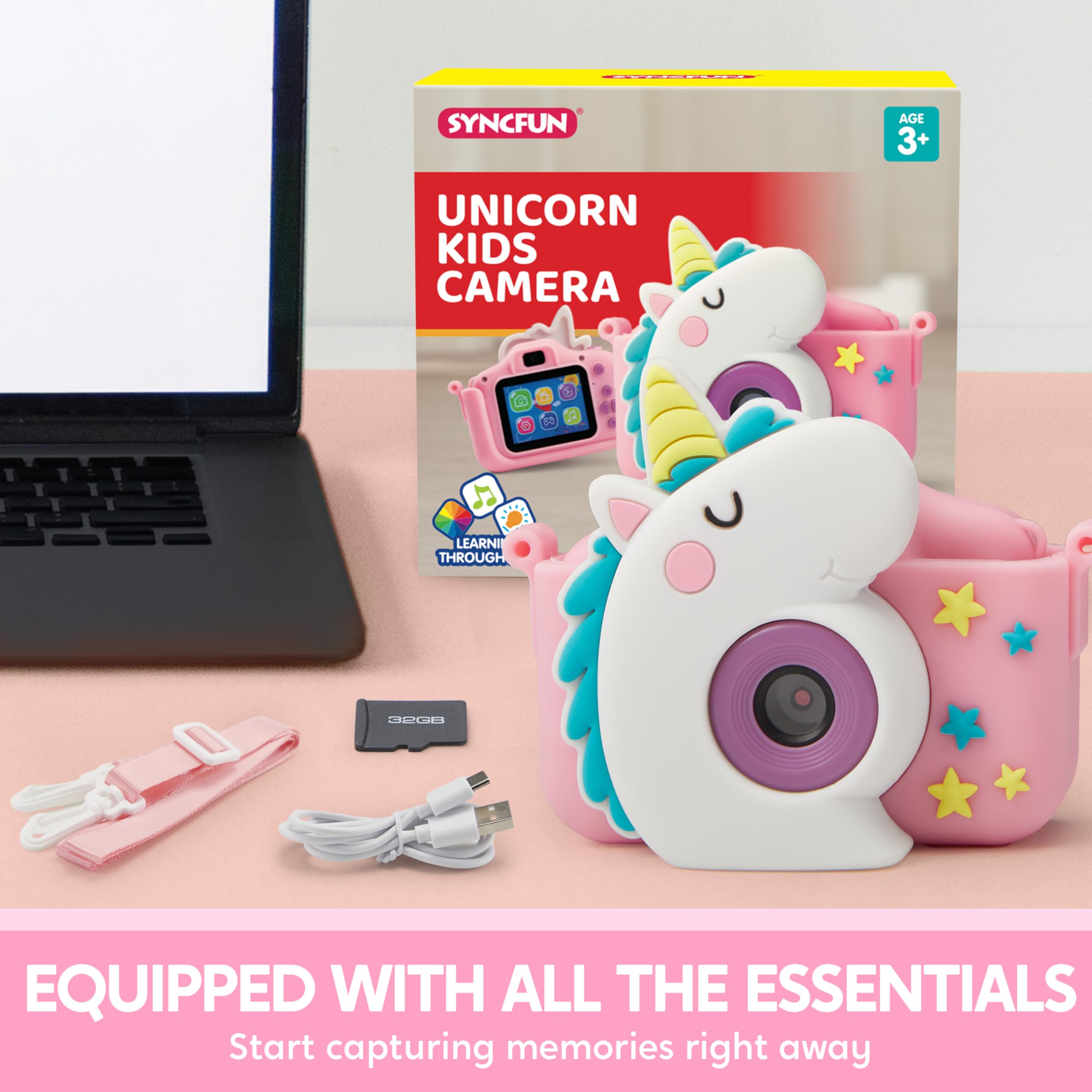 yunn⭐︎kids Amazon.com: SYNCFUN Kids Camera, Birthday Gifts for Girls 3